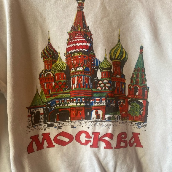 unique vintage moscow crewneck pullover - Picture 2 of 4